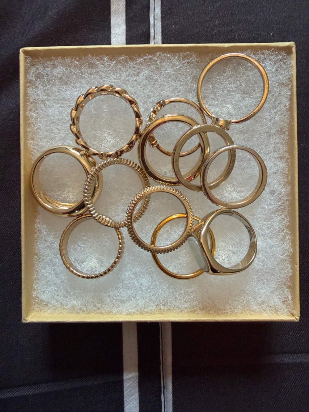 Gold Tone Women’s Stacking Ring Set